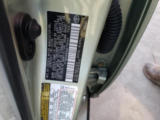 Photo 10 from auction – 2006 TOYOTA AVALON with VIN 4T1BK36B46U130440