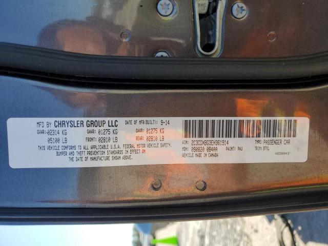 Photo 10 from auction – 2014 DODGE CHARGER SE with VIN 2C3CDXBG3EH361914