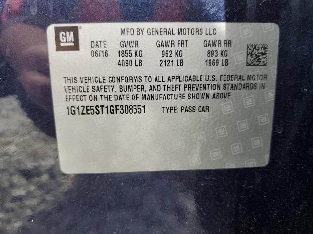 Photo 10 from auction – 2016 CHEVROLET MALIBU LT with VIN 1G1ZE5ST1GF308551