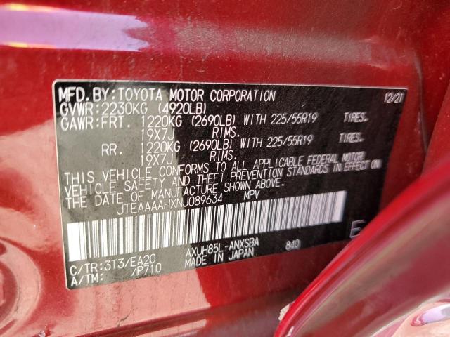 Photo 10 from auction – 2022 TOYOTA VENZA LE with VIN JTEAAAAHXNJ089634