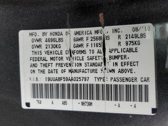 Photo 10 from auction – 2010 ACURA TL with VIN 19UUA8F59AA025797