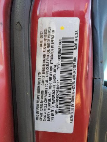 Photo 10 from auction – 1998 SUBARU LEGACY 30T with VIN 4S3BG6850W7600167