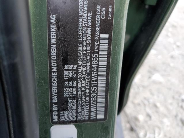 Photo 10 from auction – 2015 MINI COOPER COU with VIN WMWZB3C51FWR44855