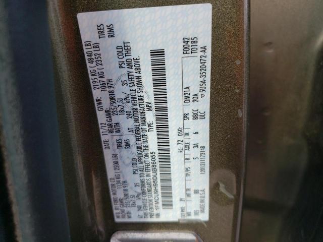 Photo 10 from auction – 2013 FORD ESCAPE SEL with VIN 1FMCU9H95DUB86055