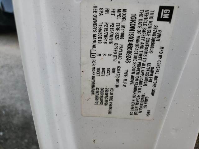 Photo 10 from auction – 2004 GMC SAFARI XT with VIN 1GKDM19X84B509246