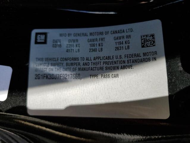 Photo 10 from auction – 2015 CHEVROLET CAMARO 2SS with VIN 2G1FK3DJ7F9217660