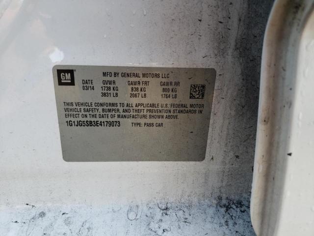 Photo 10 from auction – 2014 CHEVROLET SONIC RS with VIN 1G1JG5SB3E4179073