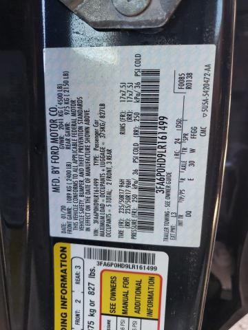 Photo 10 from auction – 2020 FORD FUSION SE with VIN 3FA6P0HD9LR161499