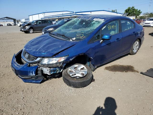 Photo 2 from auction – 2013 HONDA CIVIC LX with VIN 19XFB2F51DE259712