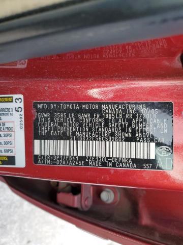 Photo 10 from auction – 2006 TOYOTA COROLLA CE with VIN 2T1BR32E56C592602