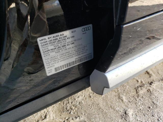 Photo 10 from auction – 2021 AUDI Q5 PREMIUM with VIN WA1BAAFY3M2060058
