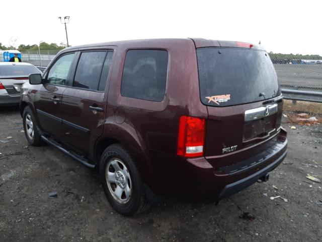 Photo 3 from auction – 2009 HONDA PILOT LX with VIN 5FNYF48299B021703
