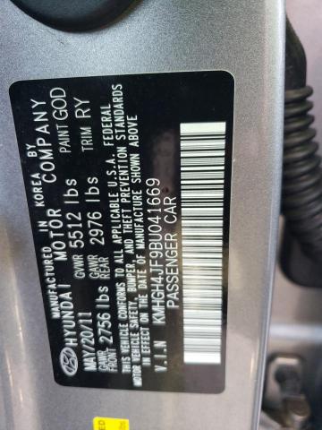 Photo 10 from auction – 2011 HYUNDAI EQUUS SIGN with VIN KMHGH4JF9BU041669