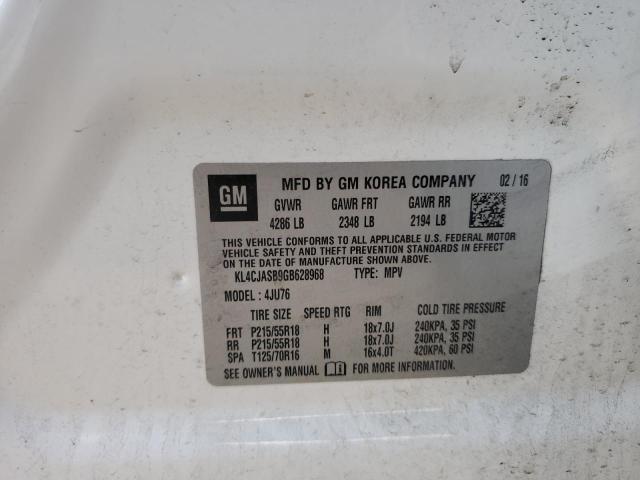 Photo 10 from auction – 2016 BUICK ENCORE with VIN KL4CJASB9GB628968