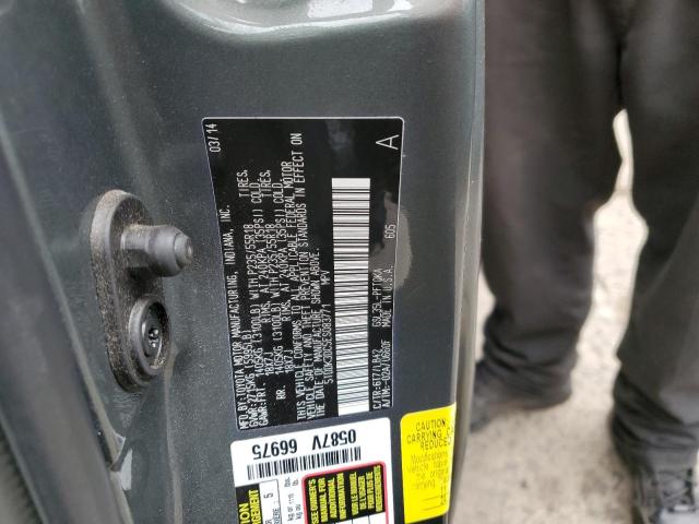 Photo 10 from auction – 2014 TOYOTA SIENNA XLE with VIN 5TDDK3DC5ES083771