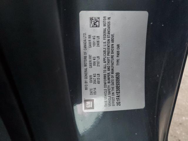 Photo 10 from auction – 2014 CHEVROLET CAMARO LS with VIN 2G1FA1E38E9309639