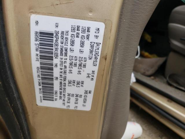 Photo 10 from auction – 2001 DODGE GRAND CARA with VIN 2B4GP44381R416954