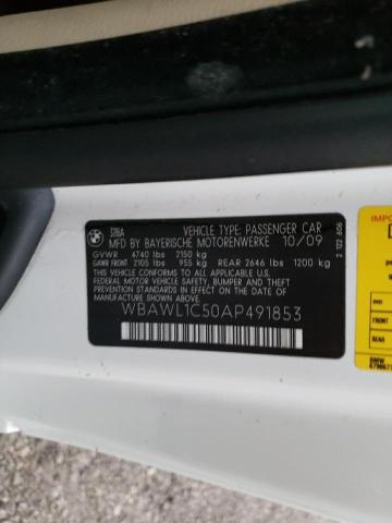 Photo 10 from auction – 2010 BMW 328 I with VIN WBAWL1C50AP491853