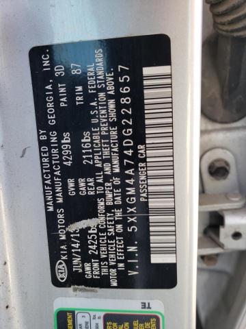 Photo 10 from auction – 2013 KIA OPTIMA LX with VIN 5XXGM4A74DG228657
