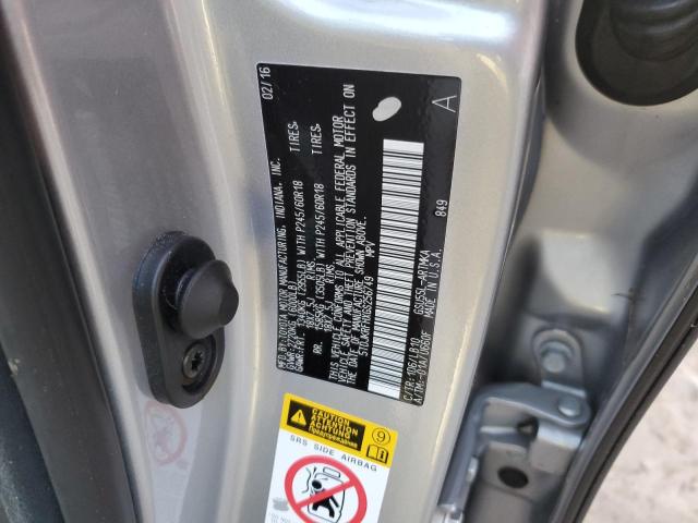 Photo 10 from auction – 2016 TOYOTA HIGHLANDER with VIN 5TDJKRFHXGS256749