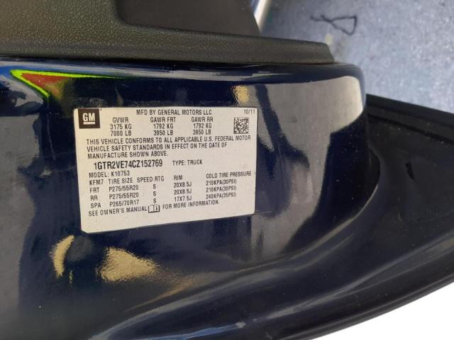 Photo 10 from auction – 2012 GMC SIERRA K15 with VIN 1GTR2VE74CZ152769