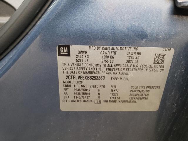 Photo 10 from auction – 2011 GMC TERRAIN SL with VIN 2CTFLVE5XB6293360
