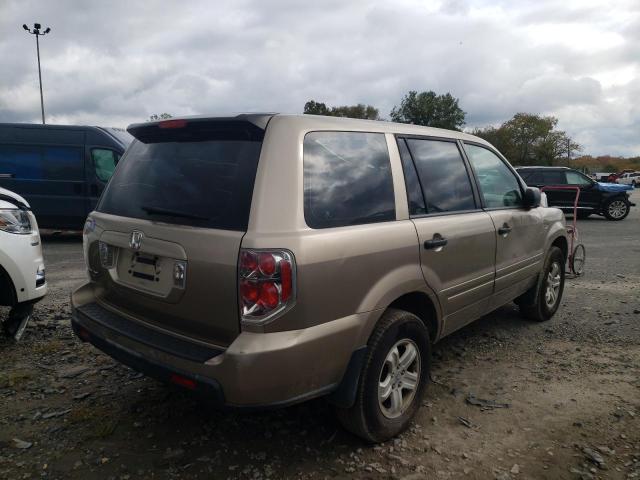 Photo 4 from auction – 2006 HONDA PILOT LX with VIN 5FNYF28146B009546
