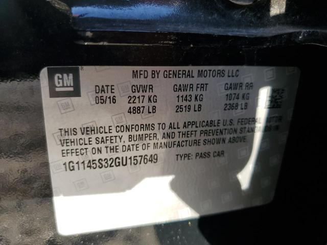 Photo 10 from auction – 2016 CHEVROLET IMPALA LTZ with VIN 1G1145S32GU157649