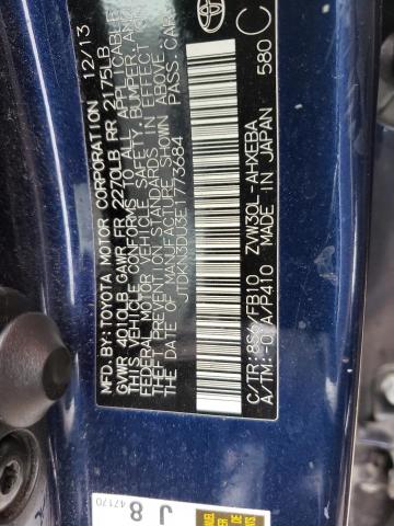 Photo 10 from auction – 2014 TOYOTA PRIUS with VIN JTDKN3DU3E1773684