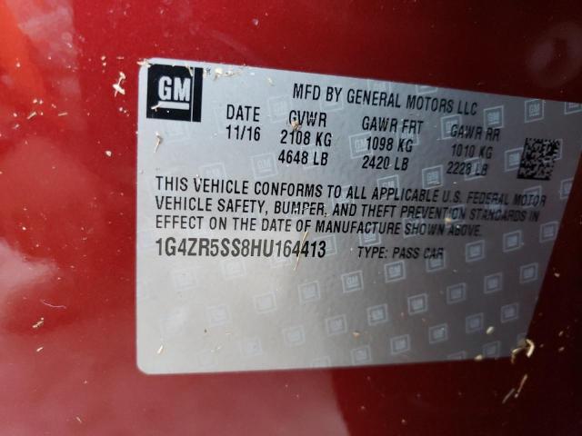 Photo 10 from auction – 2017 BUICK LACROSSE P with VIN 1G4ZR5SS8HU164413