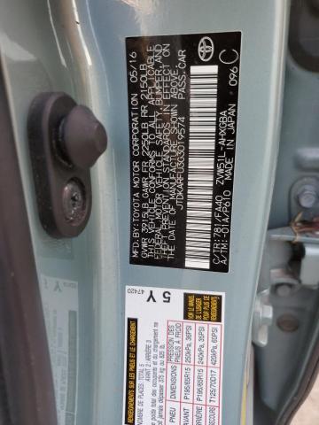 Photo 10 from auction – 2016 TOYOTA PRIUS with VIN JTDKARFU3G3019574