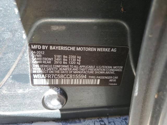 Zdjęcie 10 z aukcji – 2012 BMW 535 I z VIN WBAFR7C58CC815594