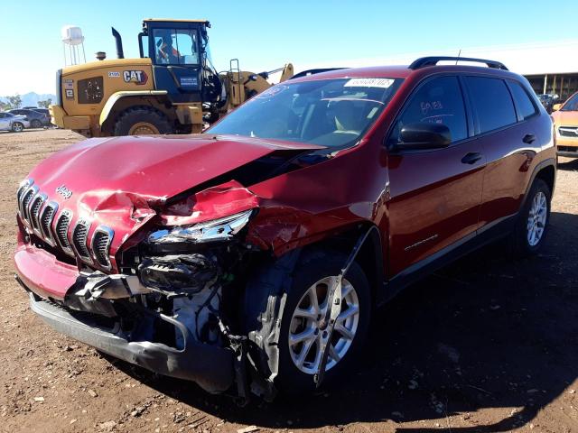 Photo 2 from auction – 2016 JEEP CHEROKEE S with VIN 1C4PJLAB6GW229870