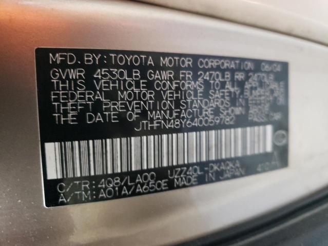 Zdjęcie 10 z aukcji – 2004 LEXUS SC 430 z VIN JTHFN48Y640059782