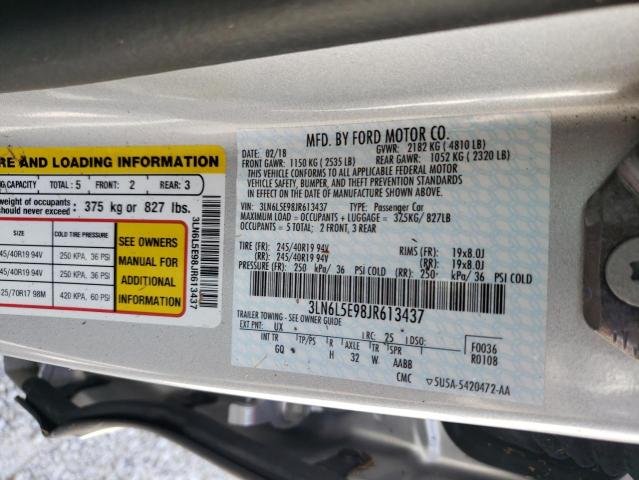 Photo 10 from auction – 2018 LINCOLN MKZ RESERV with VIN 3LN6L5E98JR613437