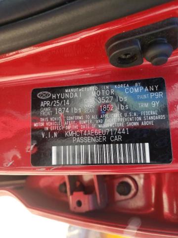 Photo 10 from auction – 2014 HYUNDAI ACCENT GLS with VIN KMHCT4AE6EU717441