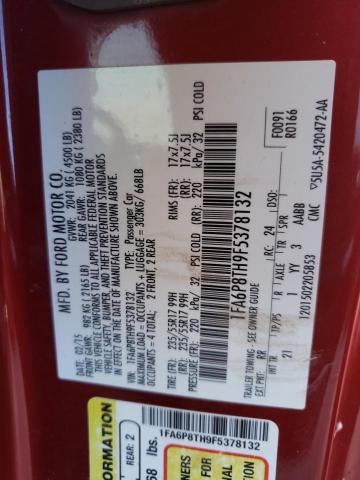 Photo 10 from auction – 2015 FORD MUSTANG with VIN 1FA6P8TH9F5378132