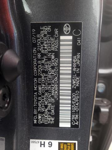 Photo 10 from auction – 2019 TOYOTA PRIUS with VIN JTDKARFU9K3101950