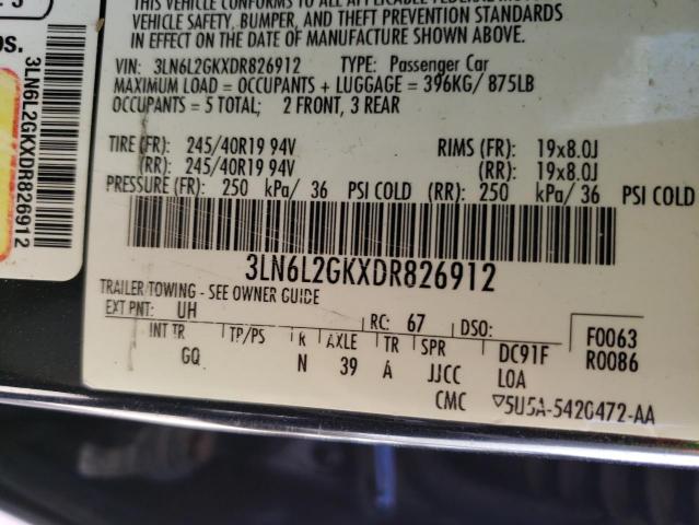 Photo 10 from auction – 2013 LINCOLN MKZ with VIN 3LN6L2GKXDR826912