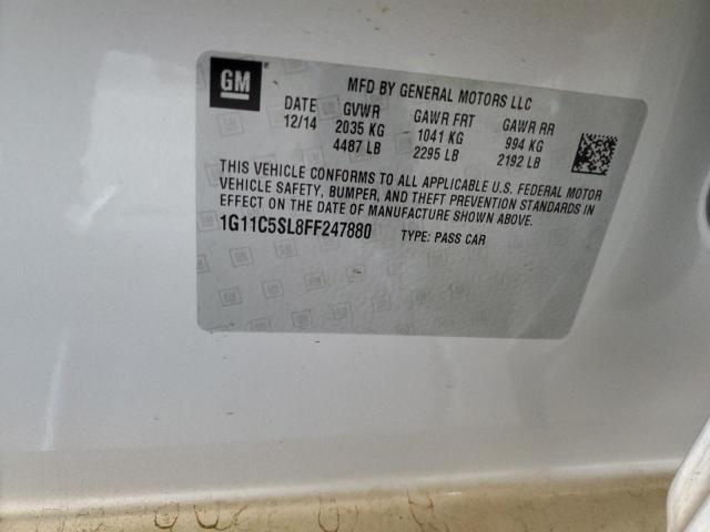 Photo 10 from auction – 2015 CHEVROLET MALIBU 1LT with VIN 1G11C5SL8FF247880