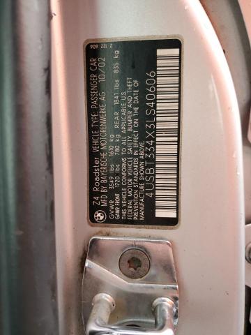Photo 10 from auction – 2003 BMW Z4 2.5 with VIN 4USBT334X3LS40606
