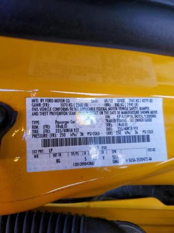 Photo 10 from auction – 2013 FORD FOCUS ST with VIN 1FADP3L90DL135580