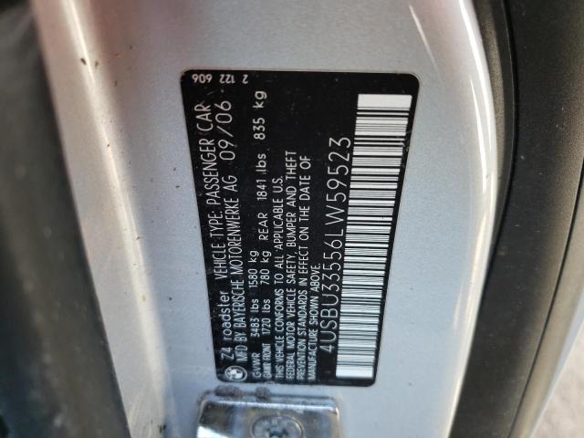 Photo 10 from auction – 2006 BMW Z4 3.0 with VIN 4USBU33556LW59523