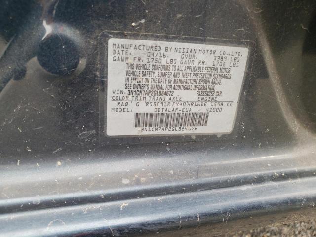 Photo 10 from auction – 2016 NISSAN VERSA S with VIN 3N1CN7AP2GL884672