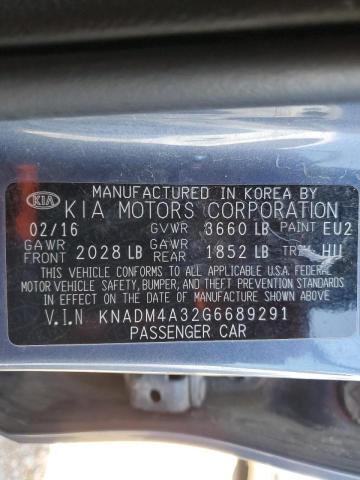 Photo 10 from auction – 2016 KIA RIO LX with VIN KNADM4A32G6689291