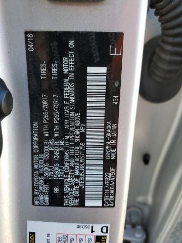 Photo 10 from auction – 2018 TOYOTA 4RUNNER SR with VIN JTEBU5JR8J5571758