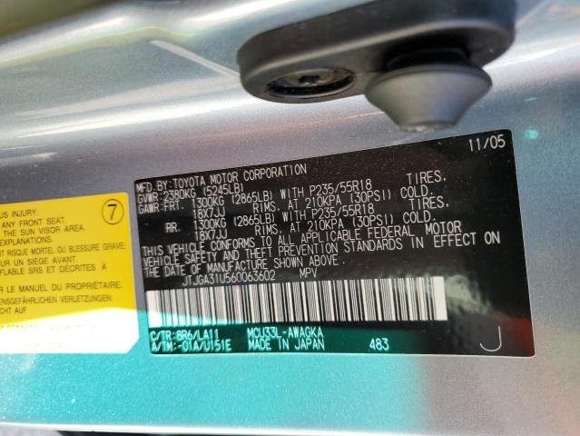 Photo 10 from auction – 2006 LEXUS RX 330 with VIN JTJGA31U560063602