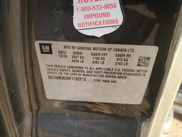Photo 10 from auction – 2015 CHEVROLET IMPALA LIM with VIN 2G1WB5E36F1132710