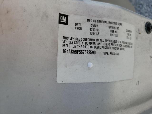 Photo 10 from auction – 2006 CHEVROLET COBALT LS with VIN 1G1AK55F567672590