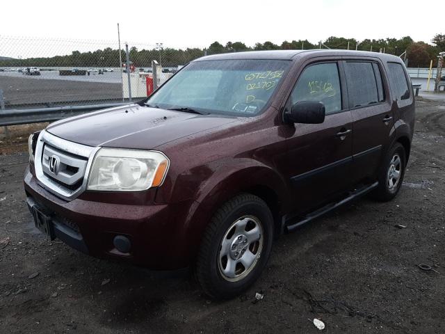 Photo 2 from auction – 2009 HONDA PILOT LX with VIN 5FNYF48299B021703